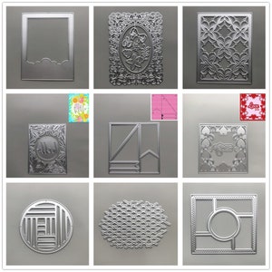 24 Ontwerp 2022 NIEUWE Achtergrond Metalen Stansmessen DIY Scrapbooking Embossing Papier Fotoalbum Ambachten Sjablonen Mal Stencils