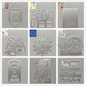Troqueles de corte de Metal para Navidad, 27 diseños, marco de papel gofrado para álbum de recortes, plantilla de sellos, plantillas de molde, novedad de 2022