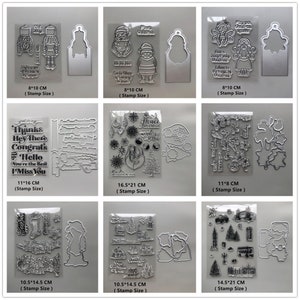 27 Tampons transparents de poupée animale de conception 2022 et matrices de coupe en métal pour le matériel de scrapbooking Pochoirs de gaufrage de papier scelle l'artisanat