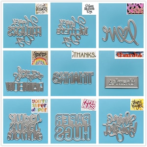 29 Design NEU Urlaub Segen Worte Metall Stanzformen DIY Scrapbooking Papier Album Handwerk Mould Punch Prägung Schablonen