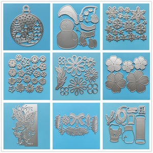 27 Design 2022 NOUVELLES fleurs de Noël Matrices de découpe en métal pour bricolage Scrapbooking papier Album photo artisanat moule poinçon de gaufrage pochoirs