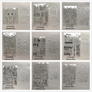 29 ontwerp NIEUWE Kerst Dieren Clear Stempels en Metalen Stansmessen Voor Scrapbooking Materiaal Papier Embossing Stencils Zeehonden Ambachten