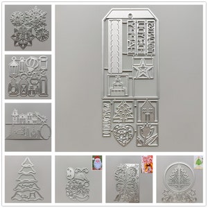 26 Design 2022 NEU Weihnachtsbaum Deer Metall Stanzformen DIY Scrapbooking Präge Papier Weihnachtsmann Vorlage Mould Schablonen