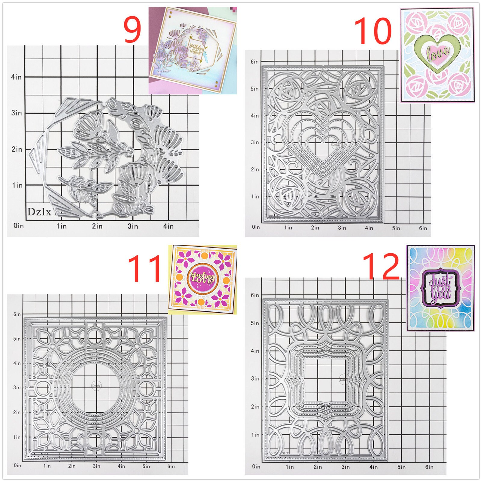 29 Design Background Lace Metal Cutting Dies for Card Making Paper ...