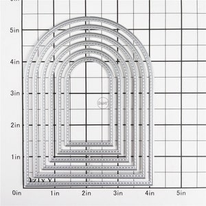 Dzixy Arched Border Metal Cutting Dies for Card Making Paper Embossing ...