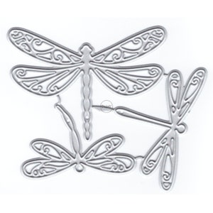 DzIxY Libelle Metallstanzschablonen für Kartenherstellung, Papierprägung, Die Cuts Sets, Album Crafts 2023 New Templates Stencils