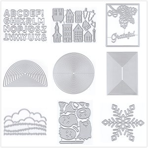 22 Design English Word Lace Fustelle in metallo per la creazione di biglietti Carta Goffratura Fustelle Set Album 2024 Nuovi modelli Stencil
