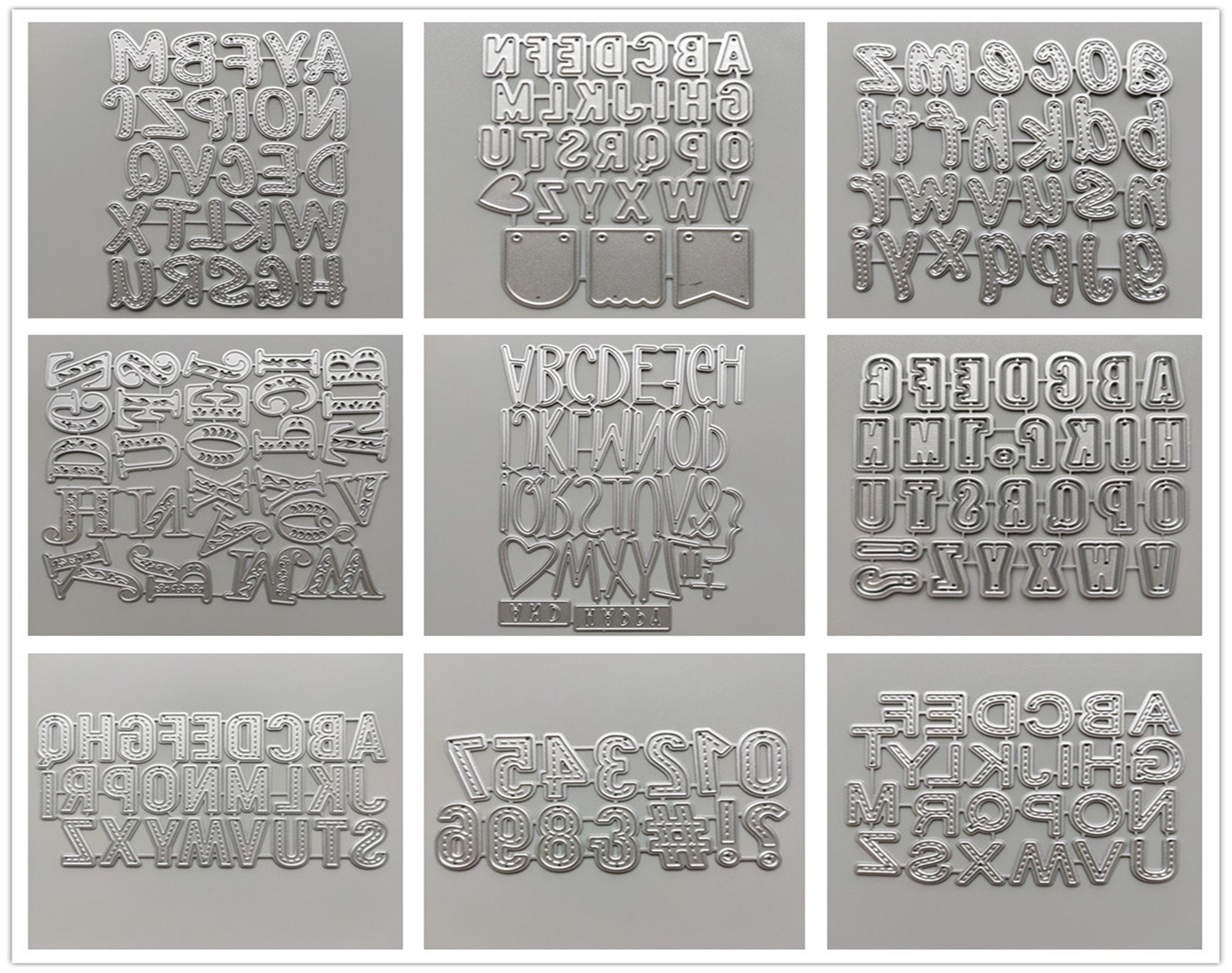 Sizzix alphabet set - Etsy 日本