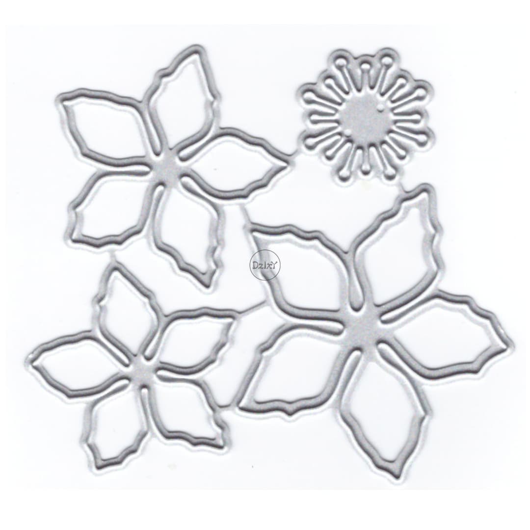 Dzixy Flower Border Metal Cutting Dies for Card Making Paper Embossing ...
