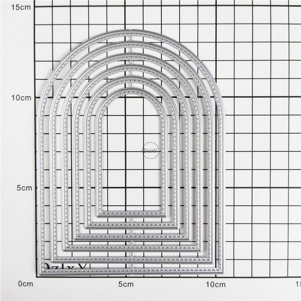Dzixy Arched Border Metal Cutting Dies for Card Making Paper Embossing ...