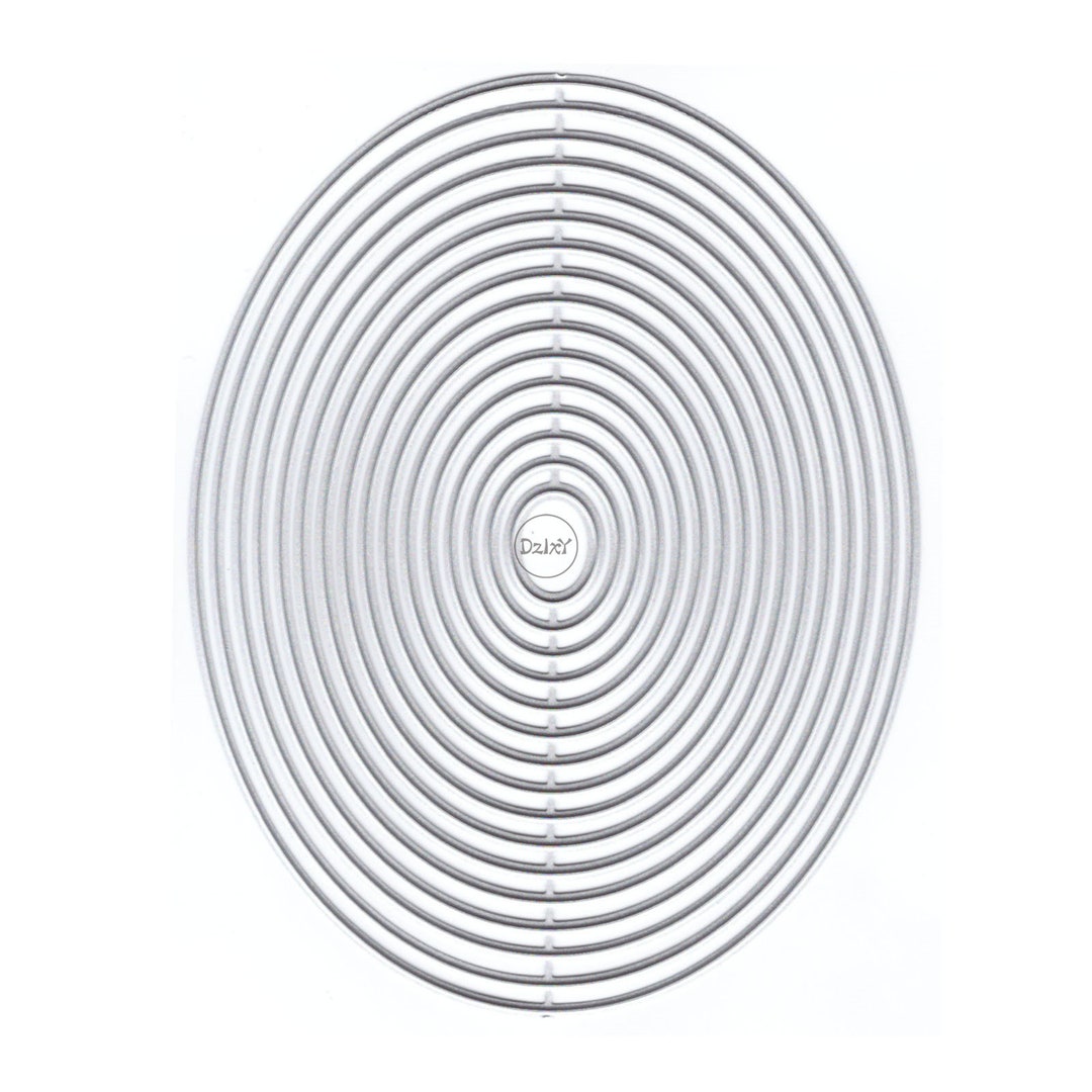 Dzixy Oval Border Metal Cutting Dies for Card Making Paper Embossing ...