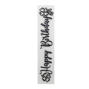 2023 nouveaux dossiers de gaufrage de toile de fond joyeux anniversaire pour scrapbooking cartes d'album papier fabrication de fournitures pochoirs en plastique 3D artisanat