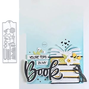 DzIxY Label Book Fustelle in metallo per la creazione di biglietti Set di fustelle per goffratura di carta Album Artigianato 2023 Nuovi modelli Stencil