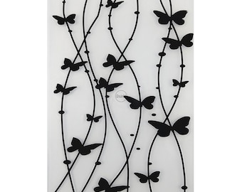 2023 NEW Dragonflies Backdrop Embossing Folders for Scrapbooking Paper Album Cards Making Supplies 3D Plastic Stencils Crafts