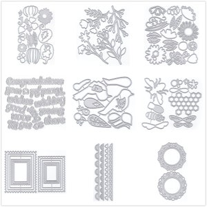 18 matrices de découpe en métal dentelle fleurs design pour la fabrication de cartes gaufrage du papier ensembles de découpes Album 2024 nouveaux modèles pochoirs