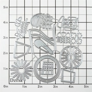 Dzixy Bicycles Cards Metal Cutting Dies for Card Making Paper Embossing ...