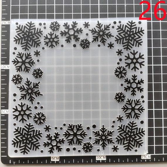 Welcome To Joyful Home 1PC Rose Flower Background Embossing Folder For Card Making Floral Diy Plastic Scrapbooking Photo Album Card Paper Diy Craft Decoration Template Mold 11x16cm
