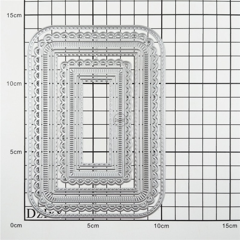Dzixy Rectangular Border Metal Cutting Dies for Card Making Paper ...
