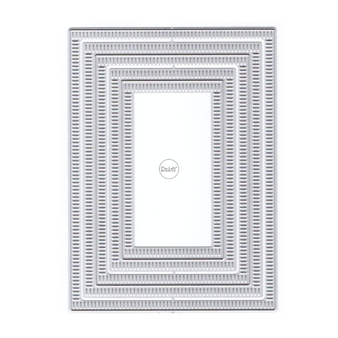 Dzixy Rectangle Border Metal Cutting Dies for Card Making Paper ...