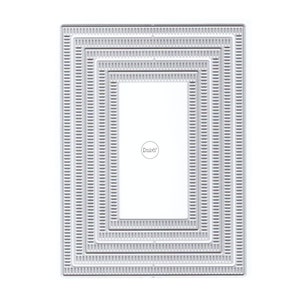 Matrices de découpe en métal à bordure rectangulaire DzIxY pour la fabrication de cartes gaufrage du papier ensembles de découpes Album artisanat 2023 nouveaux modèles pochoirs