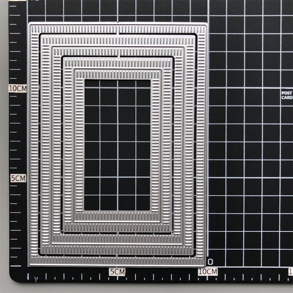 2022 NEW Rectangle Border Metal Cutting Dies for Card Making Embossing ...