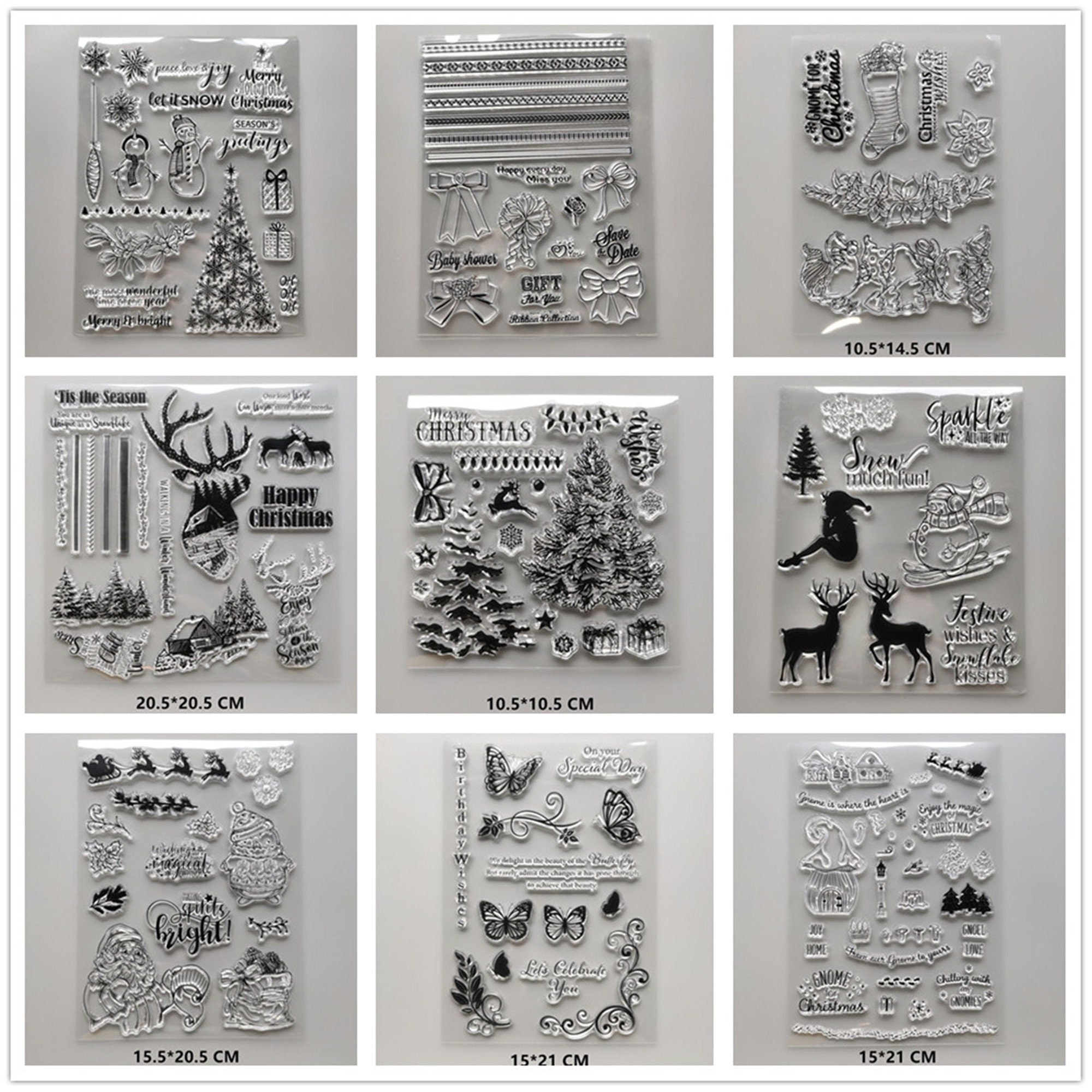 26 Design 2022 NEW Christmas Clear Stamps DIY Scrapbooking Craft ...