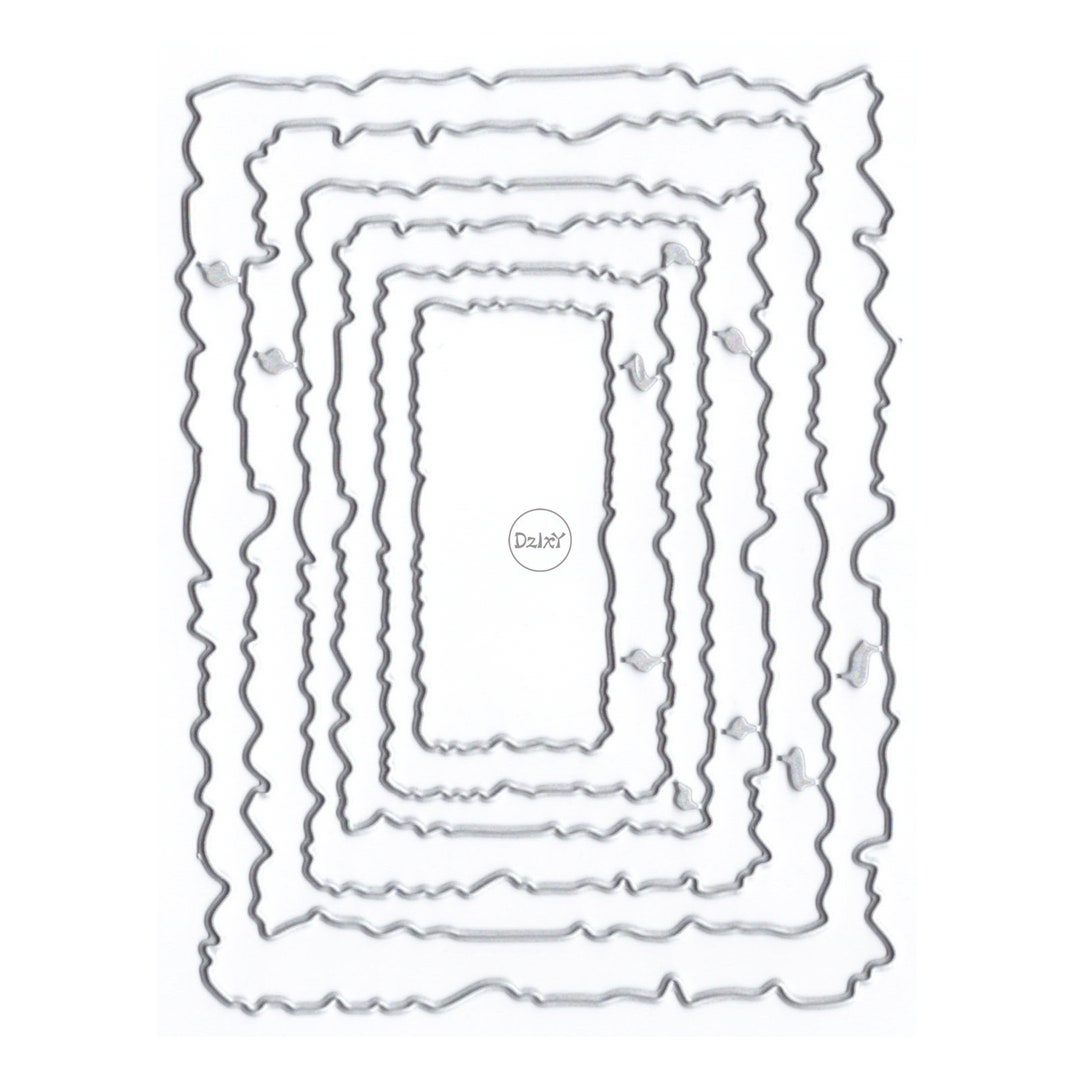 Dzixy Flower Border Metal Cutting Dies for Card Making Paper Embossing ...