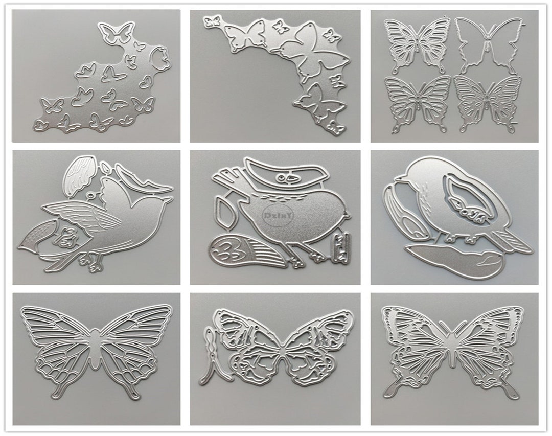 20 Design Birds Butterfly Metal Cutting Dies • 2022 NEW Die Cuts for ...