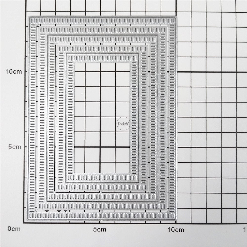 Dzixy Rectangle Border Metal Cutting Dies for Card Making Paper ...