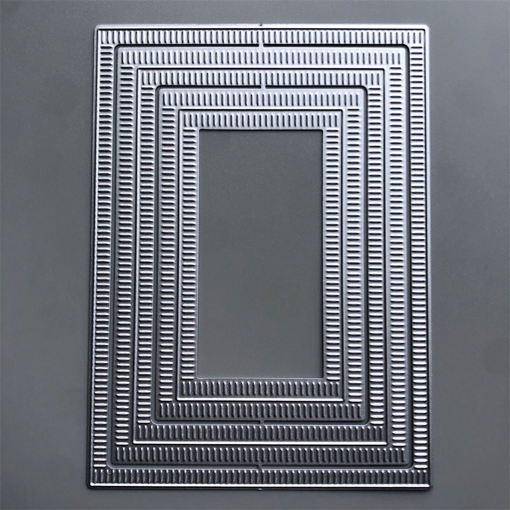 2022 NEW Rectangle Border Metal Cutting Dies for Card Making Embossing ...