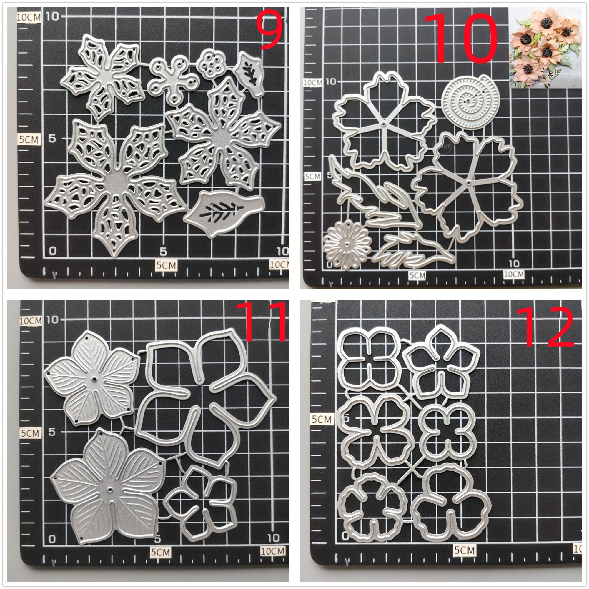 25 Design Combination Flowers Metal Cutting Dies • 2022 NEW Die Cuts ...