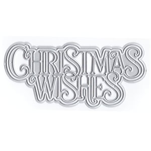 DzIxY Shadow Christmas Wishes Metalen Stansmessen voor Kaarten Maken Papier Embossing Die Cuts Sets Album Ambachten 2023 Nieuwe sjablonen Stencils