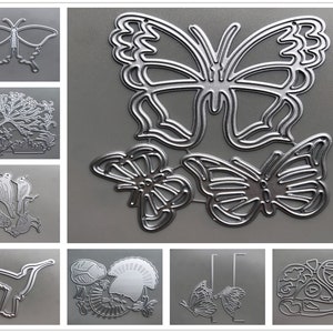 29 troqueles de corte de metal con diseños de animales y mascotas • Troqueles nuevos de 2022 para hacer tarjetas • Troqueles de relieve para bricolaje • Plantillas de papel para álbumes de recortes