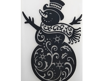 2023 NEW Snowman Backdrop Embossing Folders for Scrapbooking Paper Album Cards Making Supplies 3D Plastic Stencils Crafts