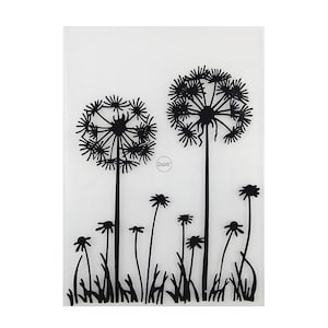 2023 nouveaux pissenlits toile de fond gaufrage dossiers pour Scrapbooking papier Album cartes faisant des fournitures 3D plastique pochoirs artisanat