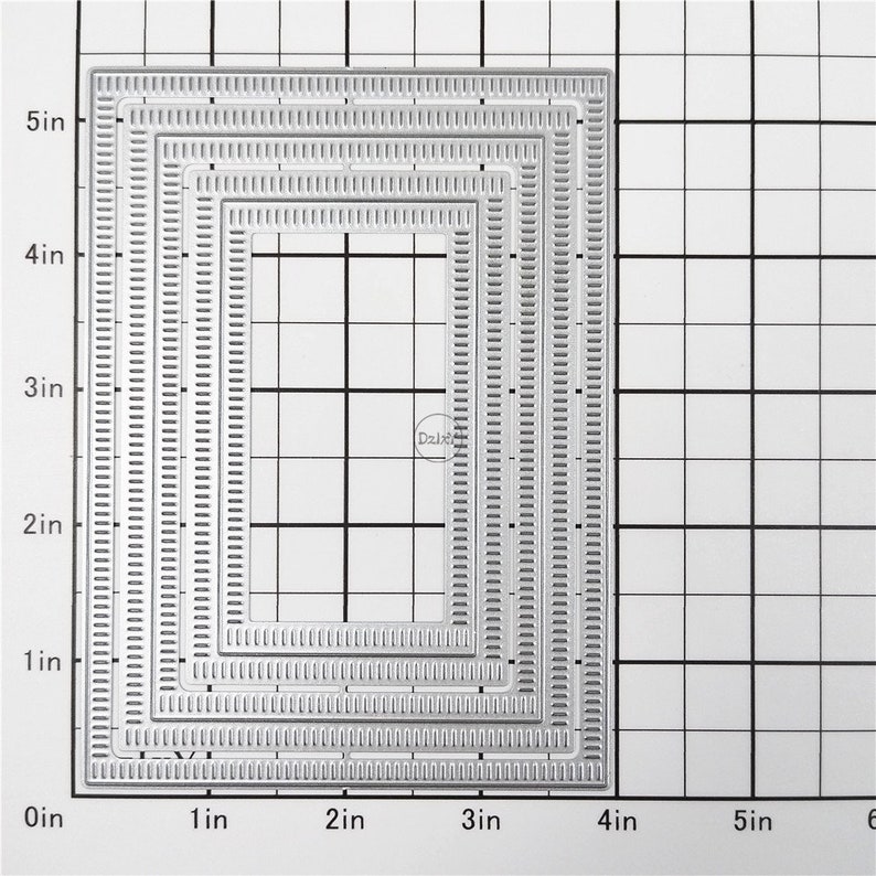 Dzixy Rectangle Border Metal Cutting Dies for Card Making Paper ...