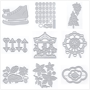 20 diseños de troqueles de corte de metal con encaje de flores para hacer tarjetas, juegos de troqueles de relieve de papel, álbumes, plantillas nuevas 2024