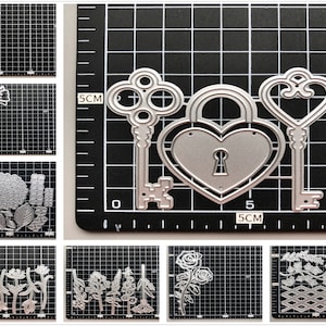 14 matrices de découpe en métal Fleurs design • 2022 NOUVELLES matrices de découpe pour la fabrication de cartes • Découpes de gaufrage DIY • Pochoirs en papier pour scrapbooking