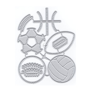 DzIxY Superball Ball Metall Stanzformen für Kartenherstellung Papier Präge Stanzen Sets Album Crafts 2023 Neue Vorlagen Schablonen