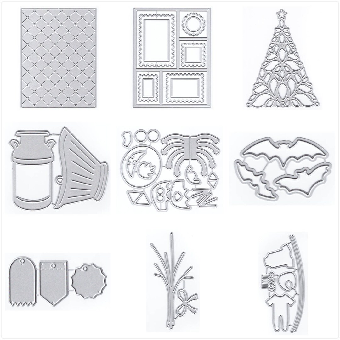 19 Design Background Board Flowers Metal Cutting Dies for Card Making ...