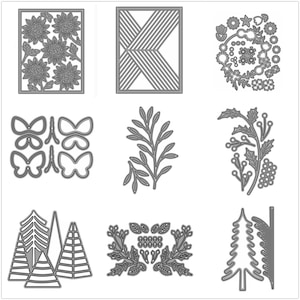 29 matrices de découpe en métal pour la fabrication de cartes, gaufrage du papier, ensembles de découpes Album 2024 nouveaux modèles de pochoirs