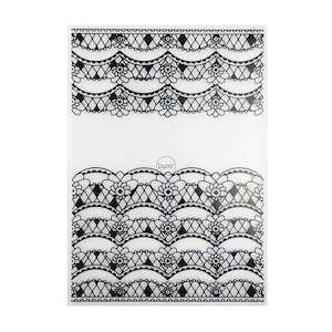2023 nouveaux dossiers de gaufrage de toile de fond de motif de dentelle pour le scrapbooking cartes d'album en papier faisant des fournitures 3D pochoirs en plastique artisanat