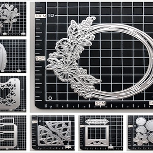 28 Design Blumen Metallstanzformen • 2022 NEUE Stanzformen für die Kartenherstellung • DIY Präge Stanzen • Scrapbooking Papier Schablonen