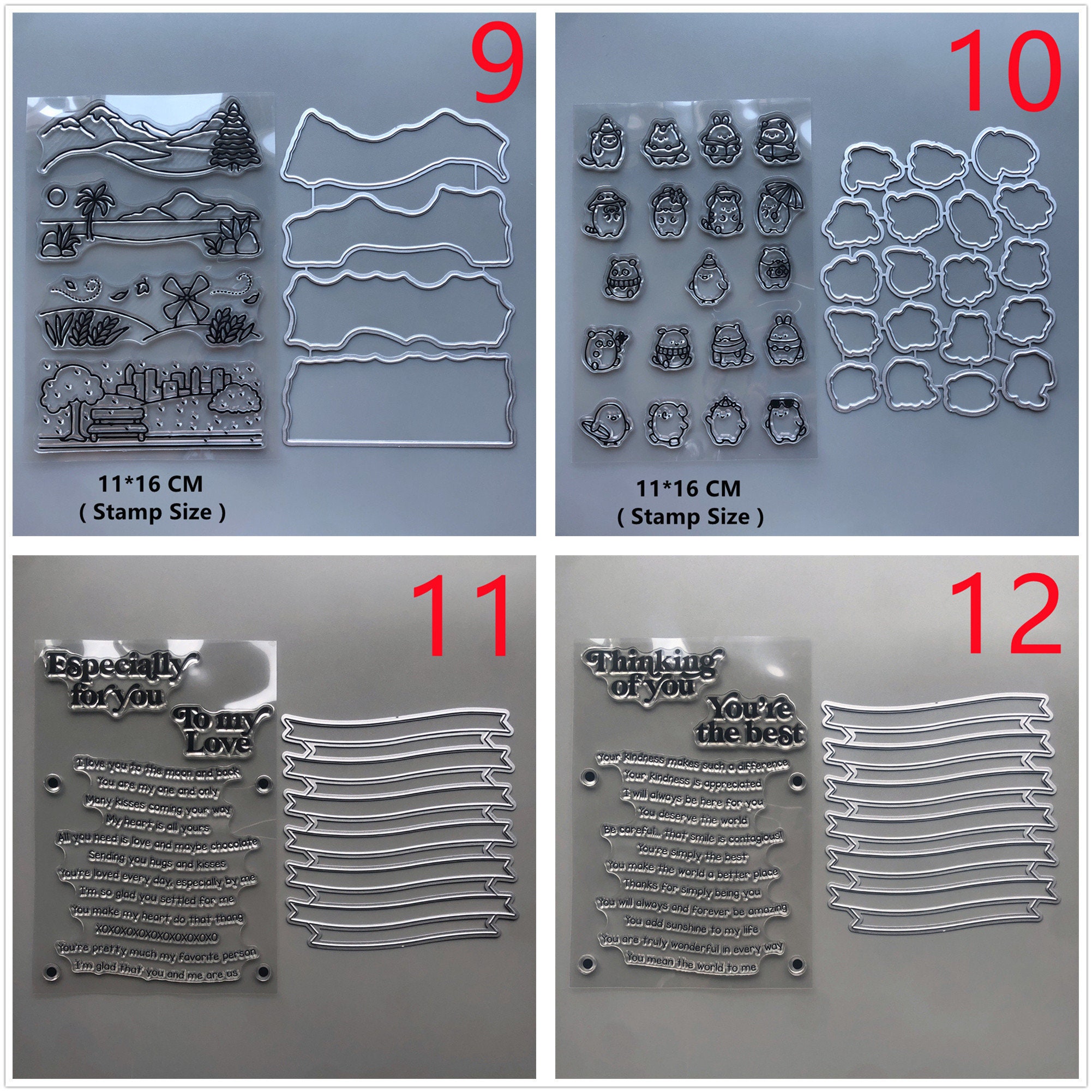 カッティングダイ　クリアスタンプ ママエレファント/MAMA ELEPHANT】クリアスタンプ＆ダイセット