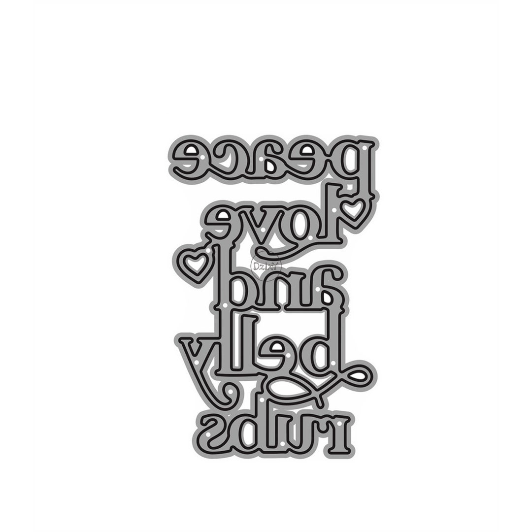 "Sending Hugs" Phrase Metal Cutting Dies Set – Card Making & Scrapbooking Embossing Templates, Photo Frame DIY Kit