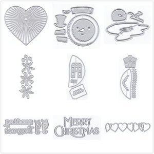 14 matrices de découpe en métal coeur bordure animaux pour la fabrication de cartes gaufrage du papier ensembles de découpes Album 2024 nouveaux modèles pochoirs