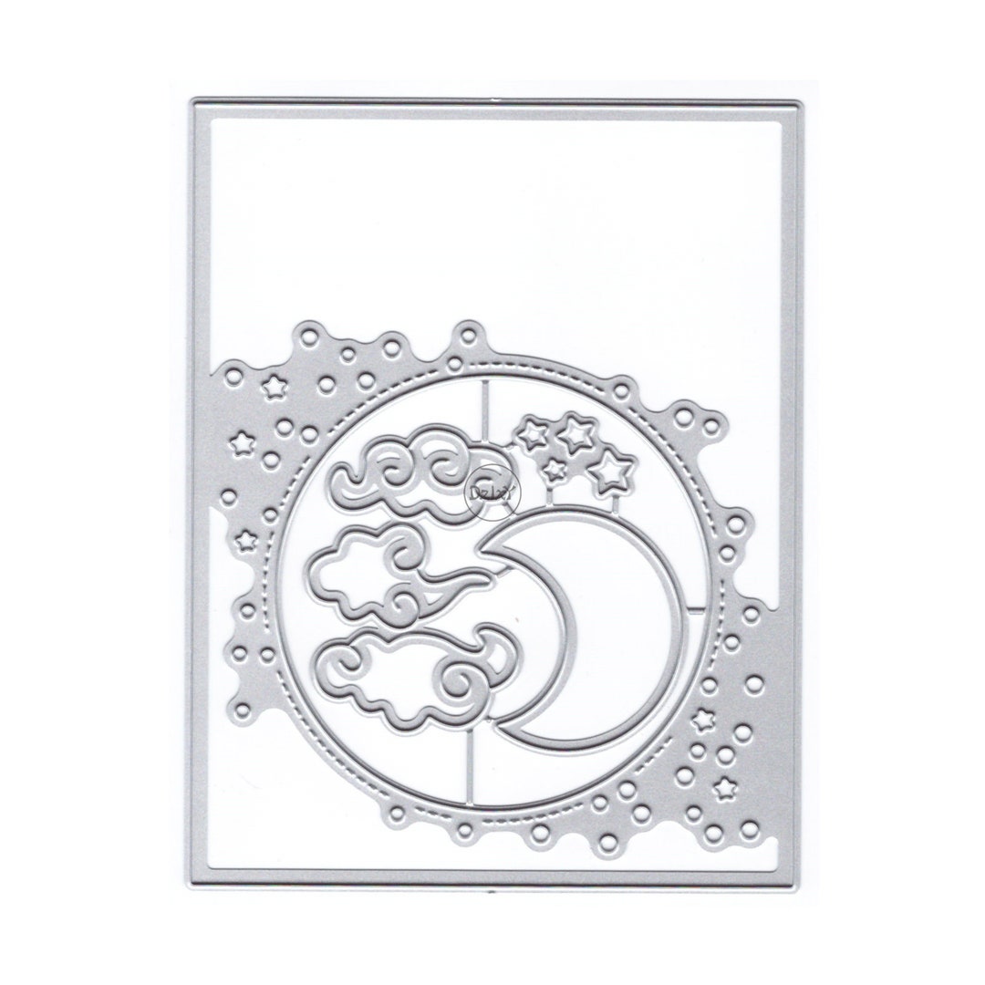 Dzixy Moon Clouds Stars Metal Cutting Dies for Card Making Paper ...