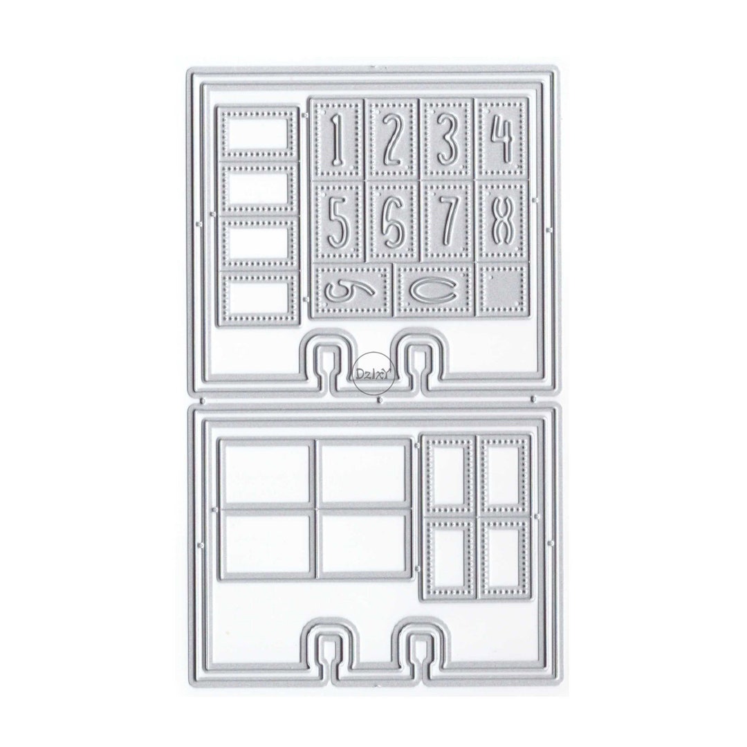Dzixy Label Lace Numbers Metal Cutting Dies for Card Making Paper ...