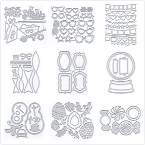 29 diseños de etiquetas navideñas, troqueles de corte de metal para hacer tarjetas, juegos de troqueles de relieve de papel, álbumes, plantillas nuevas 2024