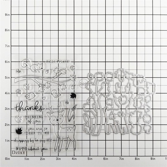 U.S. STENCILS STAMP(1inc/0.6inc/0.4inc) （Dzixy Sika Deer 